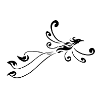 Phoenix with koru tattoo photo