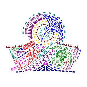 Polynesian half sleeve tattoo