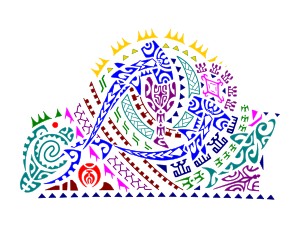 Brotherhood Polynesian half sleeve tattoo