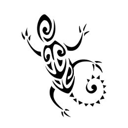 Small gecko tattoo photo