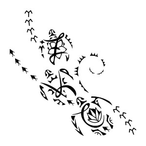 3 turtles tattoo photo