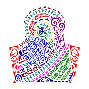 Tahitian style half sleeve hooponopono
tattoo