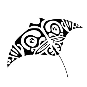Tiki manta tattoo