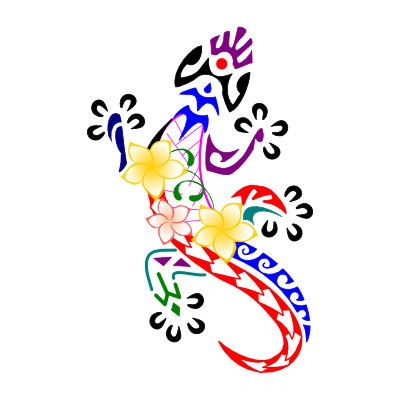 Polynesian gecko small
tattoo Polynesian gecko small tattoo