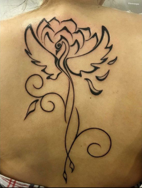 Tori - Phoenix lotus tattoo